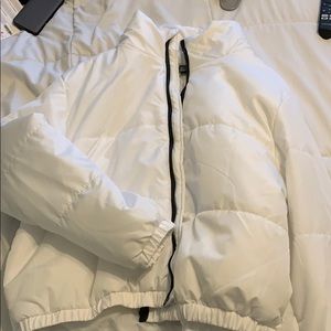 White puffer jacket